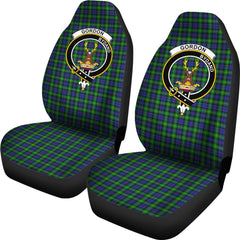 Gordon Modern Tartan Crest Car Seat Cover - SP