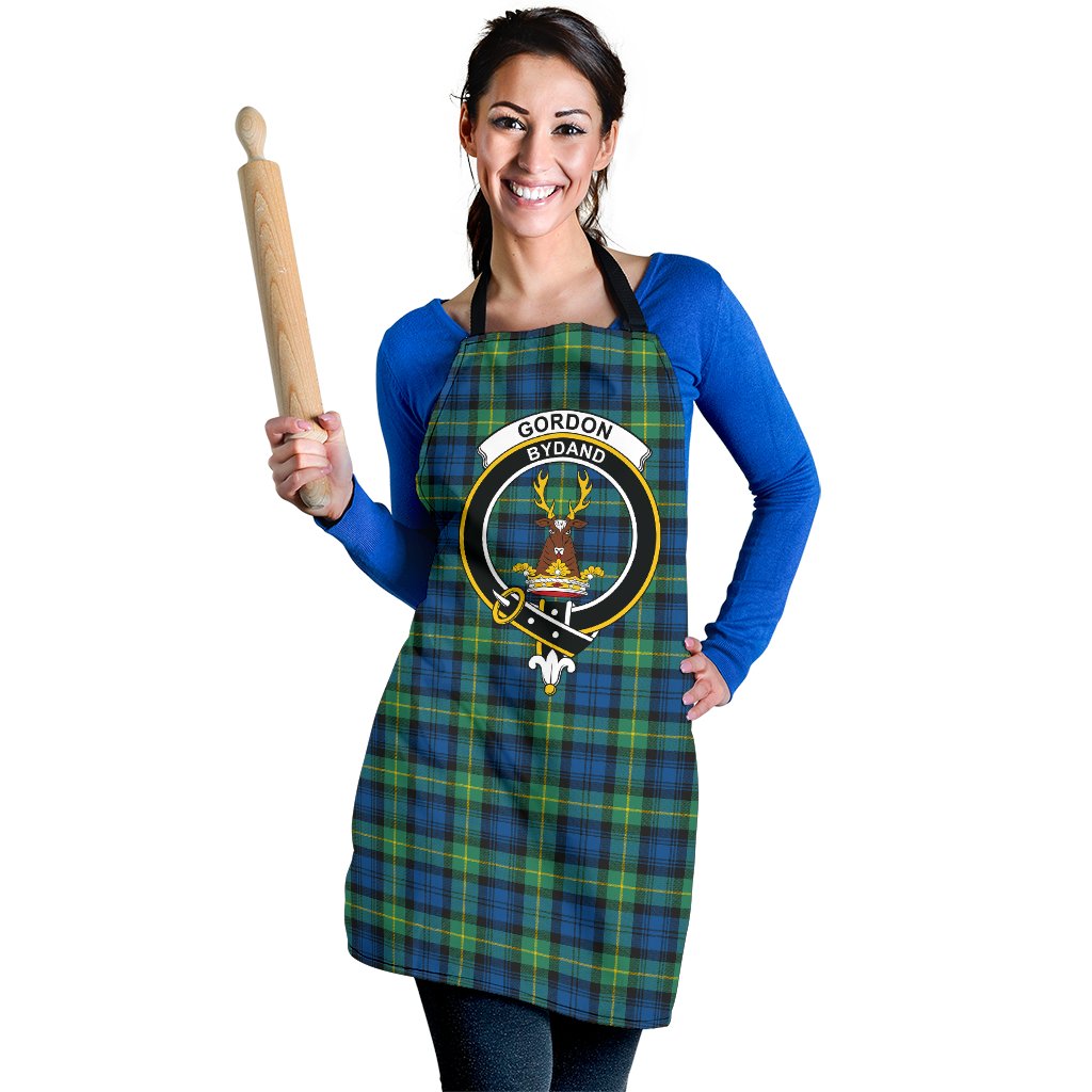 Gordon Ancient Tartan Crest Apron