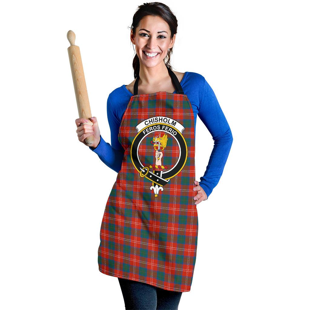 Chisholm Ancient Tartan Crest Apron