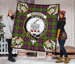 McCrindle Tartan Crest Premium Quilt - Gold Thistle Style SP