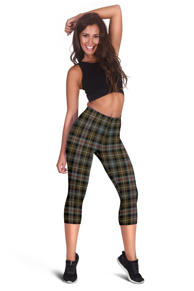 Mackenzie Family Weathered Tartan Capris Leggings