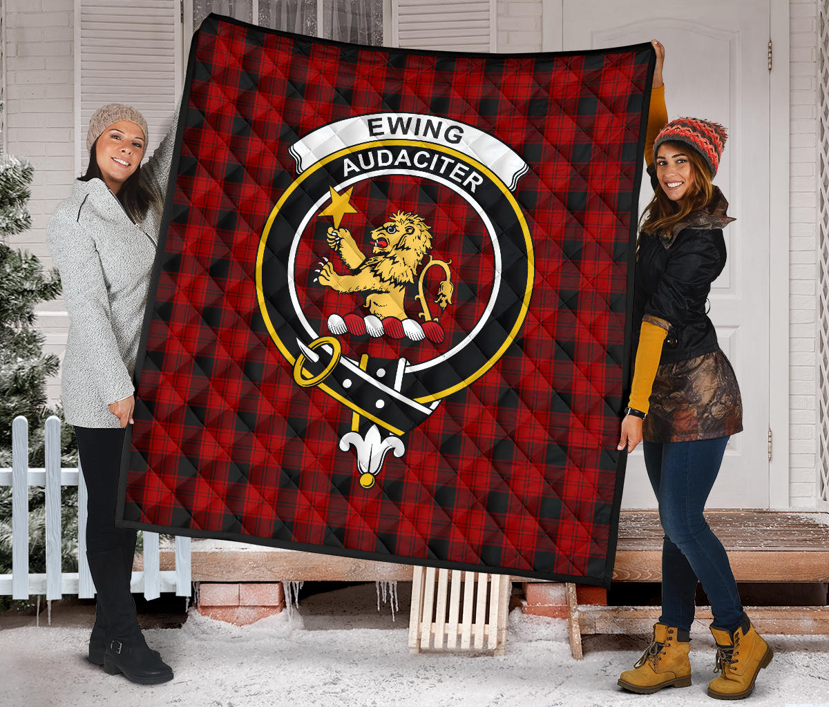 Ewing Tartan Crest Quilt - SP