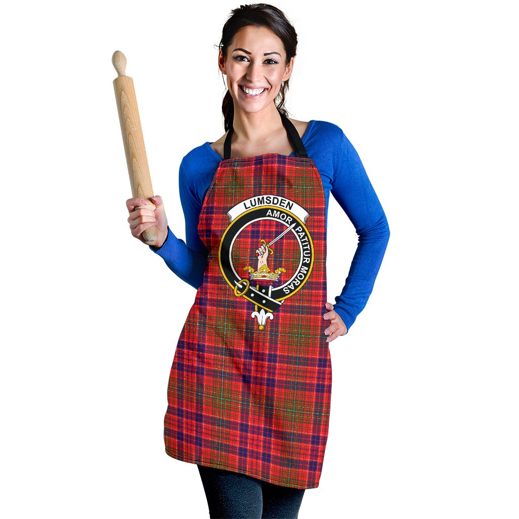 Lumsden Modern Tartan Crest Apron