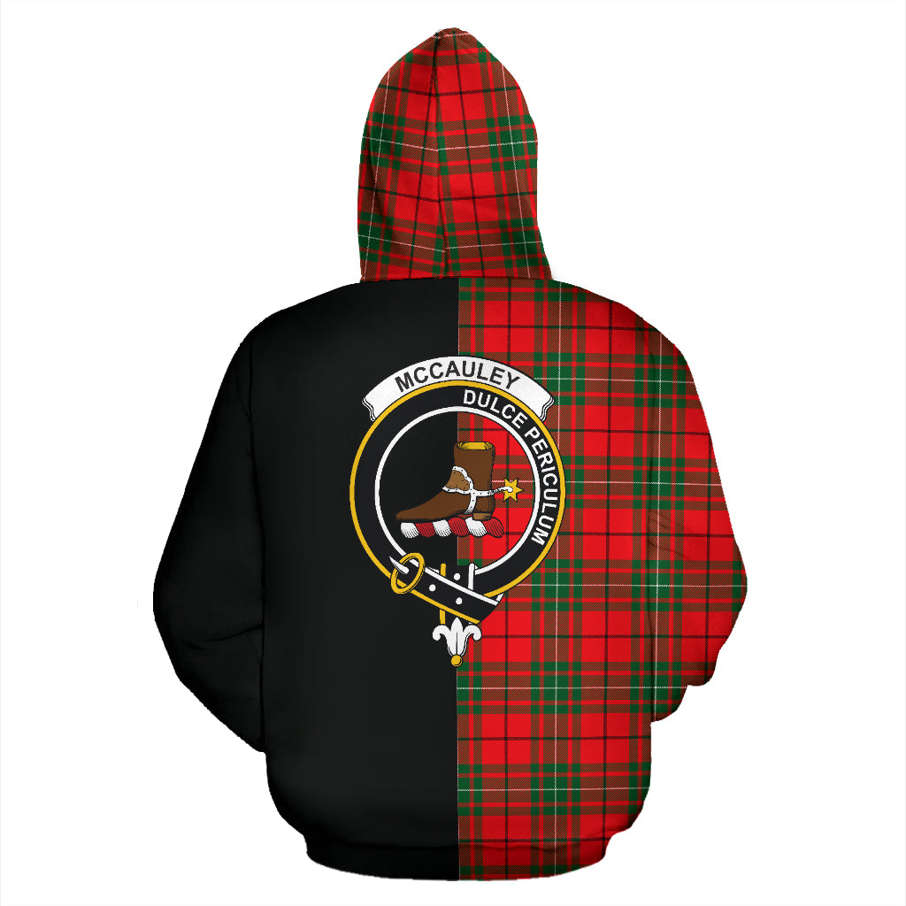 McCauley Modern Tartan Crest Zipper Hoodie - Half Of Me Style SP