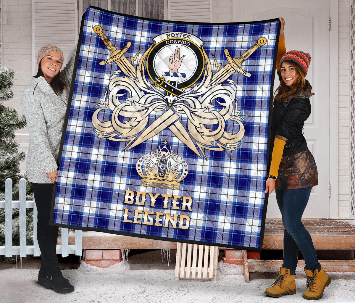 Boyter Tartan Crest Legend Gold Royal Premium Quilt SP