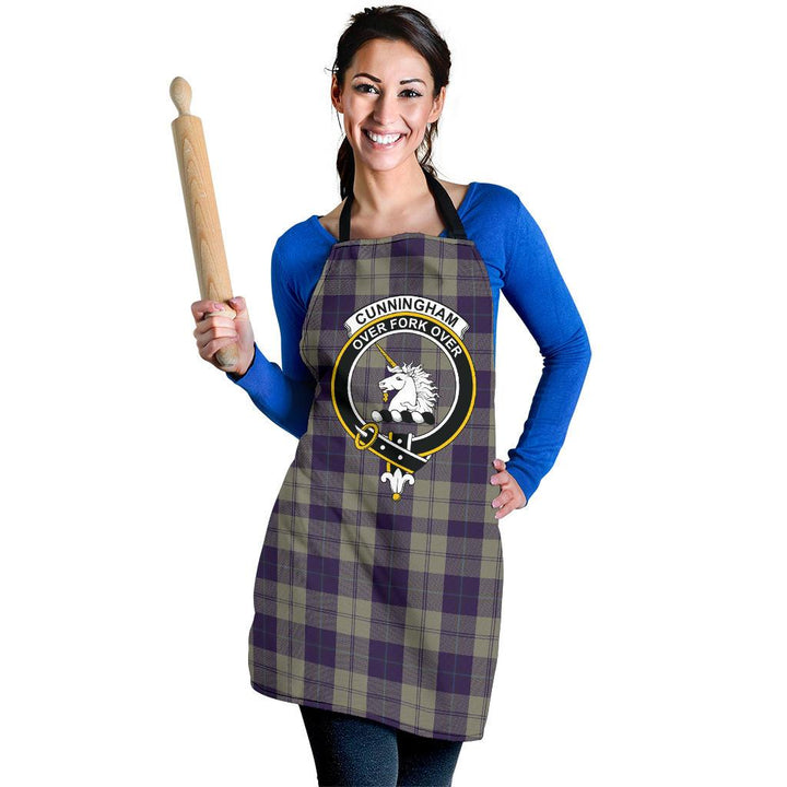 Cunningham Dress Blue Dancers Tartan Crest Apron