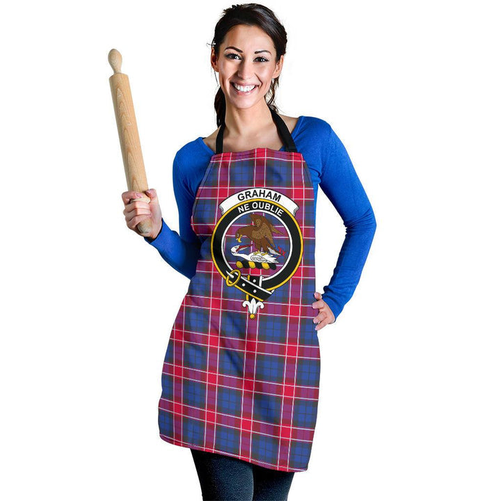 Graham of Menteith Red Tartan Crest Apron