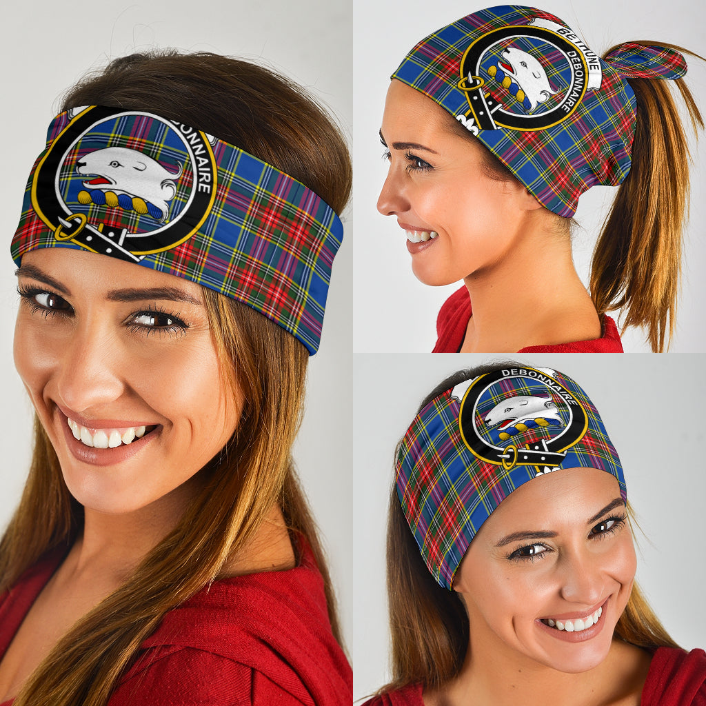 Bethune Modern Tartan Crest Bandana - Neck Gaiter