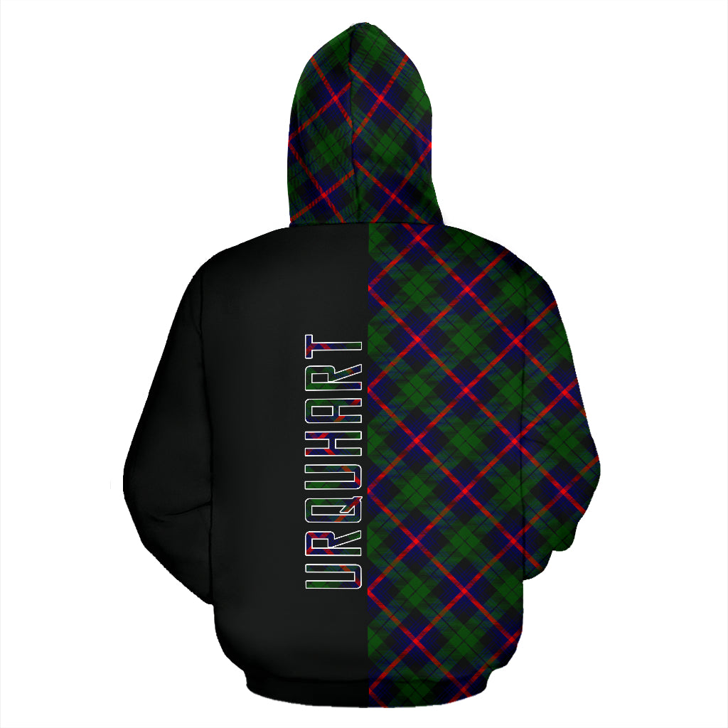 Urquhart Modern Tartan Hoodie Half of Me - Cross Style SP