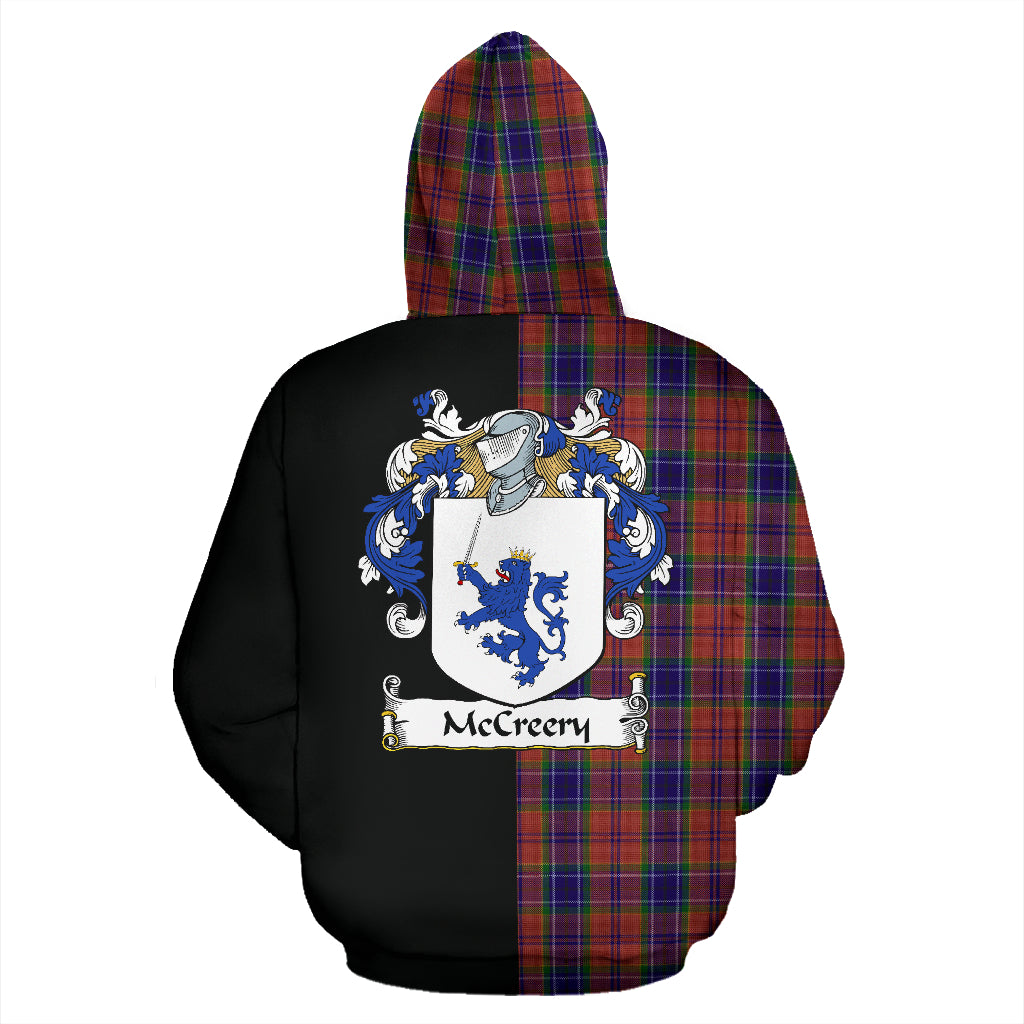 McCreery Tartan Crest Zipper Hoodie - Half Of Me Style