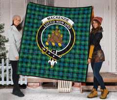 MacKenzie Ancient Family Tartan Crest Quilt - SP