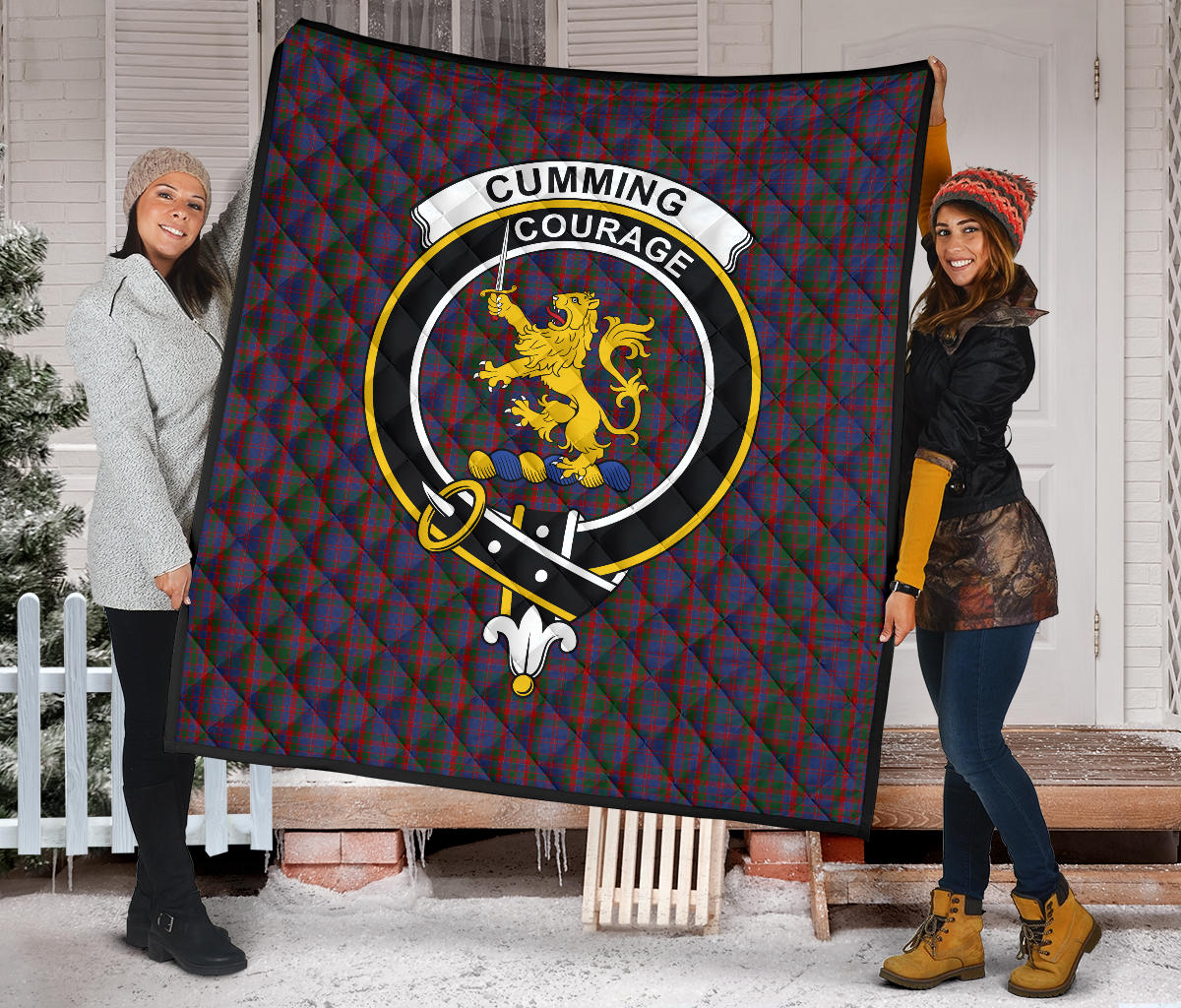 Cumming Tartan Crest Quilt - SP