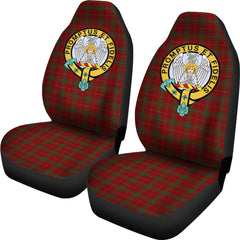 Carruthers Family Tartan Official Crest Car Seat Cover