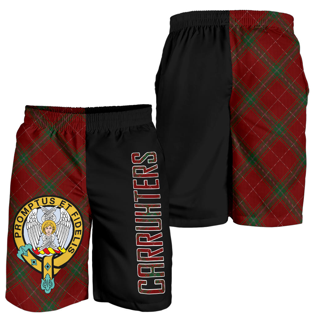 Carruthers Modern Tartan Official Crest Men's Short - Cross Style