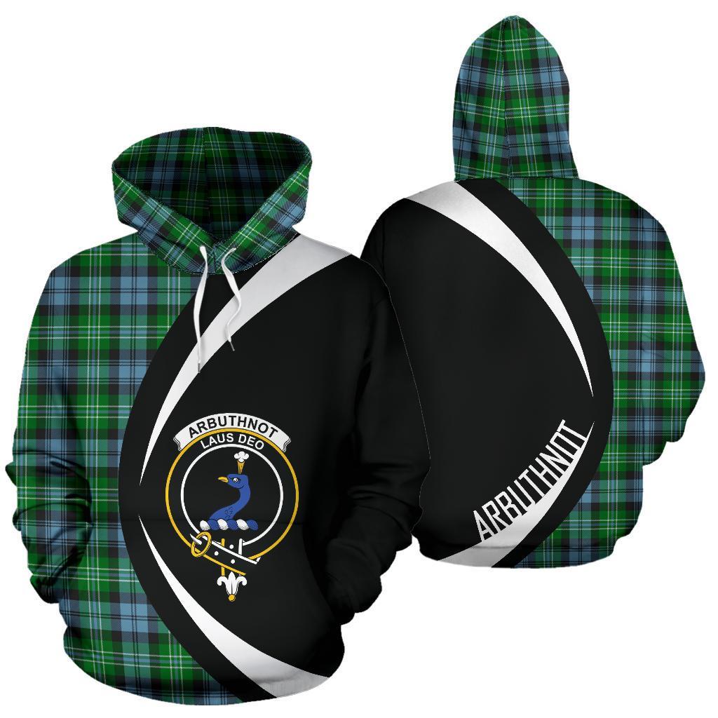 Arbuthnot Ancient Tartan Crest Hoodie - Circle Style