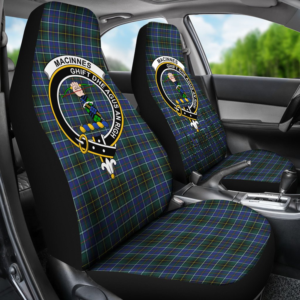 MacInnes Modern Tartan Crest Car Seat Cover