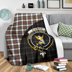 Stewart Dress Modern Tartan Crest Blanket - 3 Sizes