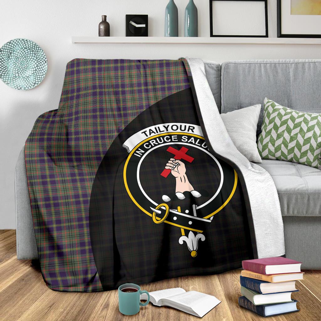 Taylor Weathered Tartan Crest Blanket - 3 Sizes