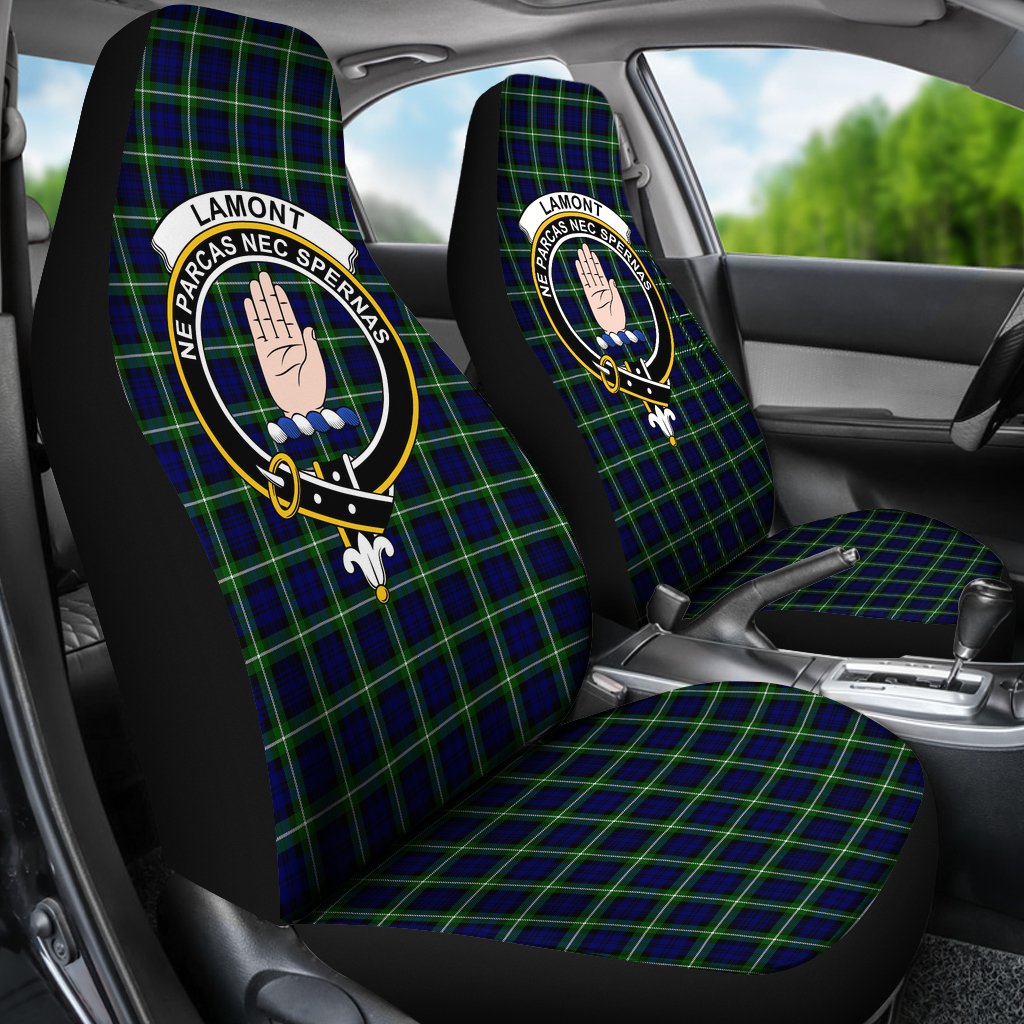 Lamont Tartan Crest Car seat cover