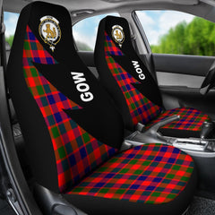 Gow or McGouan Tartan Crest Car seat cover