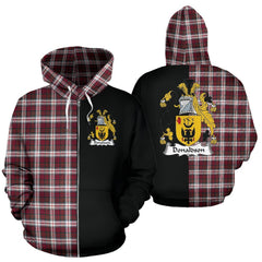 Donaldson Tartan Crest Zipper Hoodie - Half Of Me Style
