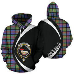 MacDonald Ancient Tartan Crest Hoodie - Circle Style