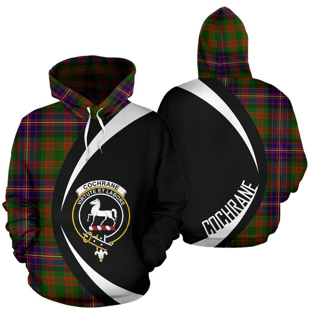 Cochrane Modern Tartan Crest Hoodie - Circle Style
