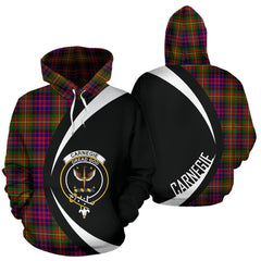 Carnegie Modern Tartan Crest Hoodie - Circle Style