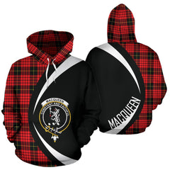 MacQueen Modern Tartan Crest Hoodie - Circle Style