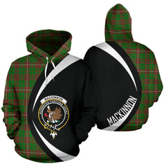 MacKinnon Hunting Modern Tartan Crest Hoodie - Circle Style