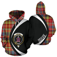 Ogilvie of Airlie Ancient Tartan Crest Hoodie - Circle Style
