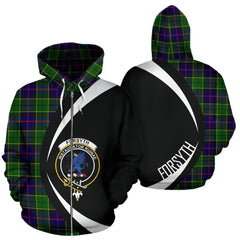 Forsyth Modern Tartan Crest Zipper Hoodie - Circle Style