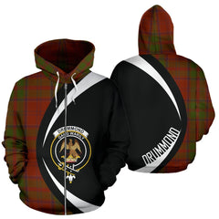 Drummond Tartan Crest Zipper Hoodie - Circle Style