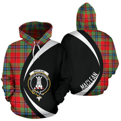 MacLean of Duart Modern Tartan Crest Hoodie - Circle Style