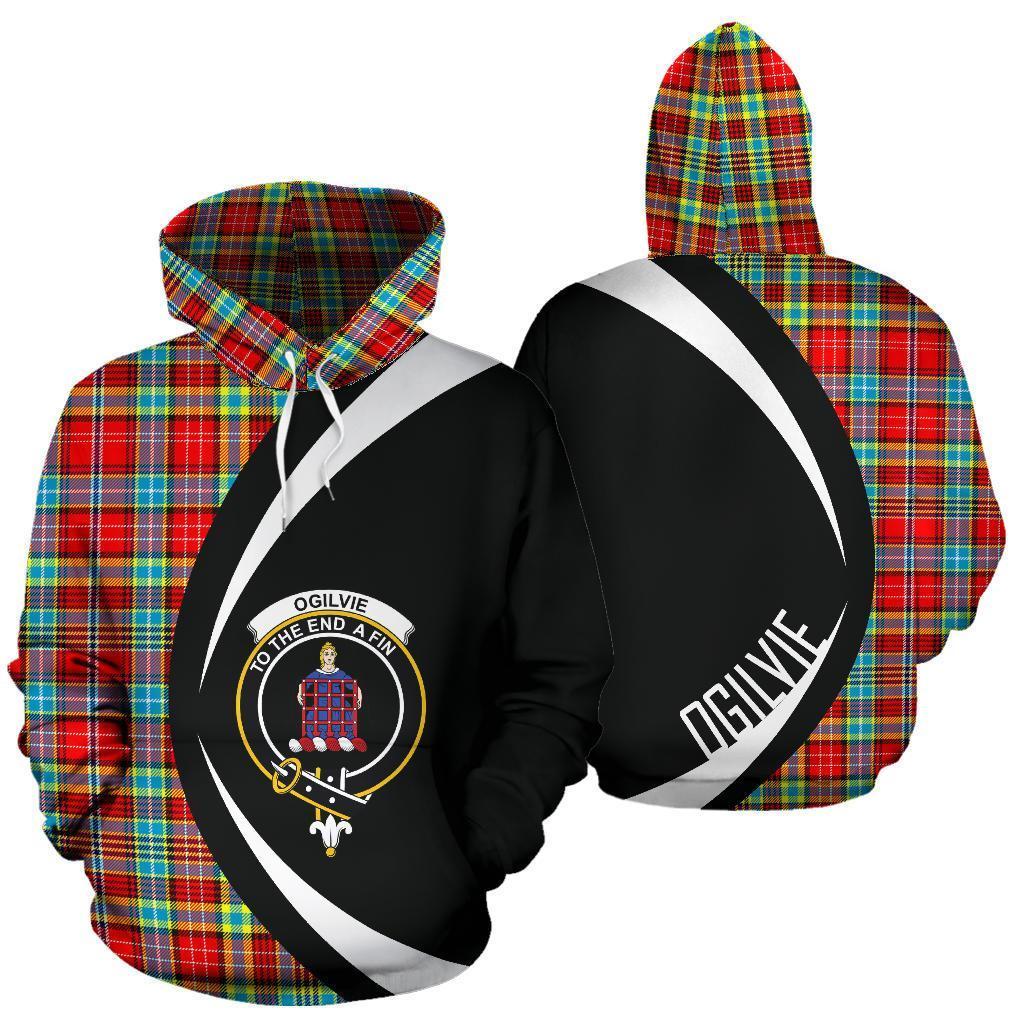 Ogilvie Tartan Crest Hoodie - Circle Style