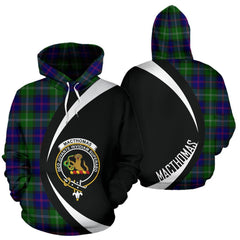 MacThomas Modern Tartan Crest Hoodie - Circle Style