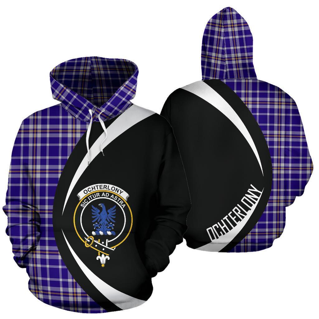 Ochterlony Tartan Crest Hoodie - Circle Style
