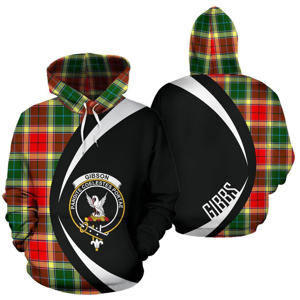 Gibbs Tartan Crest Hoodie - Circle Style
