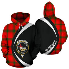 MacDonald of Sleat Tartan Crest Hoodie - Circle Style