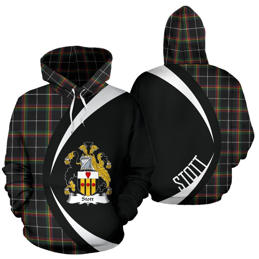 Stott Tartan Crest Hoodie - Circle Style