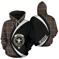 Murray of Atholl Weathered Tartan Crest Hoodie - Circle Style