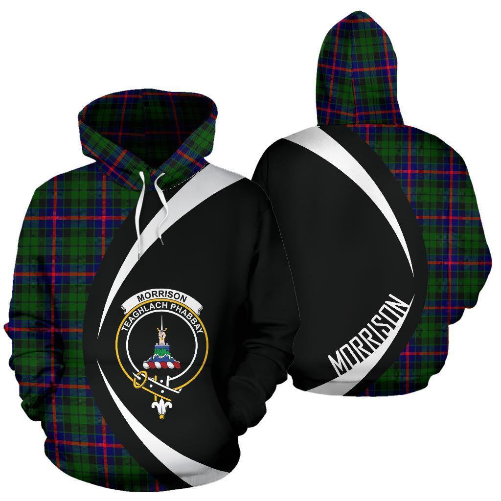 Morrison Modern Tartan Crest Hoodie - Circle Style