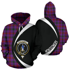 Montgomery Modern Tartan Crest Hoodie - Circle Style