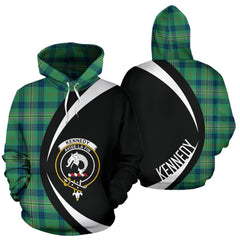 Kennedy Ancient Tartan Crest Hoodie - Circle Style