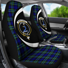 Arbuthnot Modern Tartan Crest Circle Style Car Seat Cover