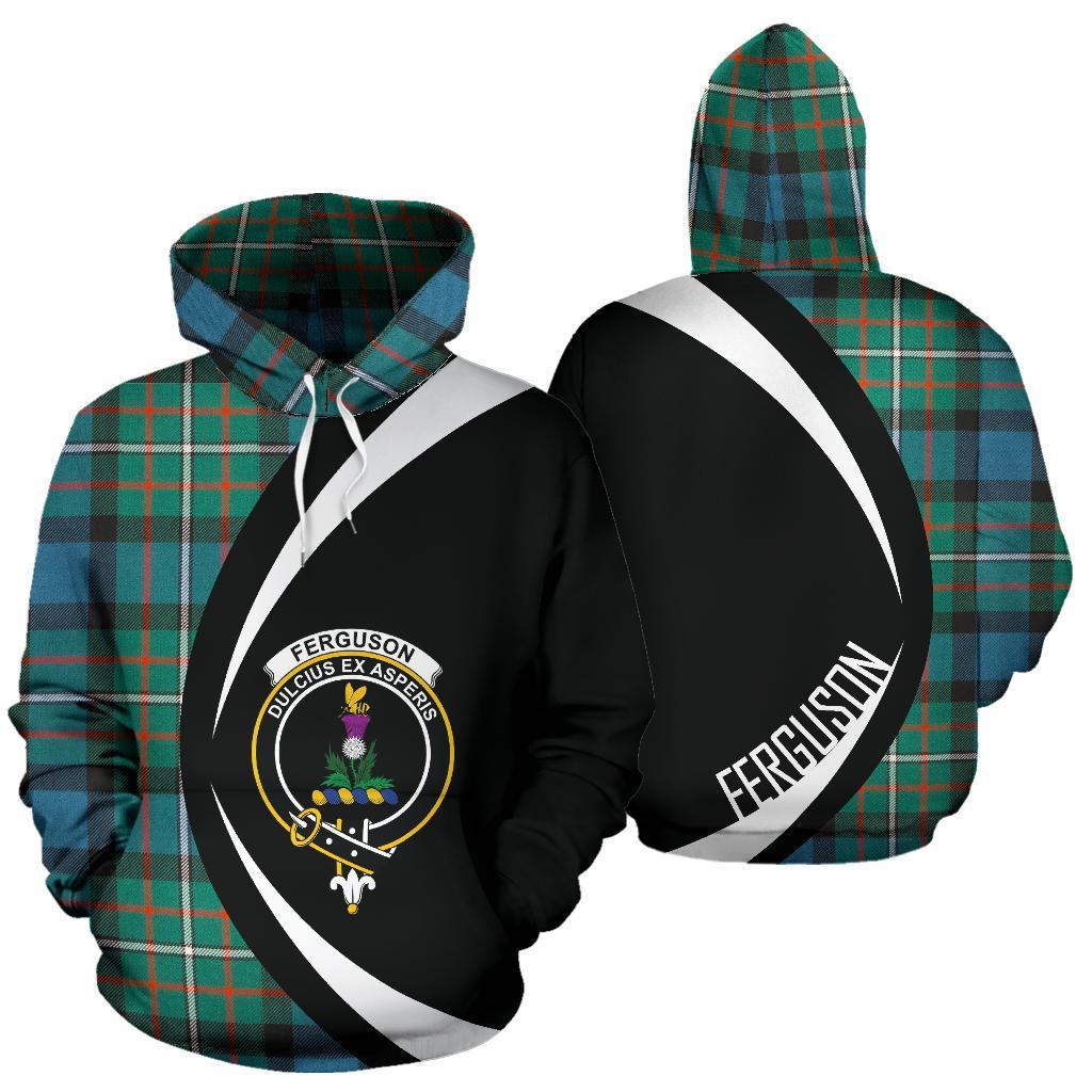 Ferguson Ancient Tartan Crest Hoodie - Circle Style