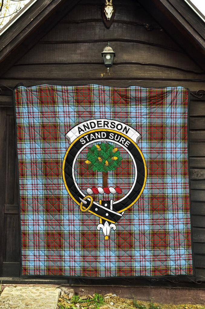 Anderson Ancient Tartan Crest Quilt