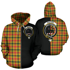 Baxter Tartan Crest Zipper Hoodie - Half Of Me Style