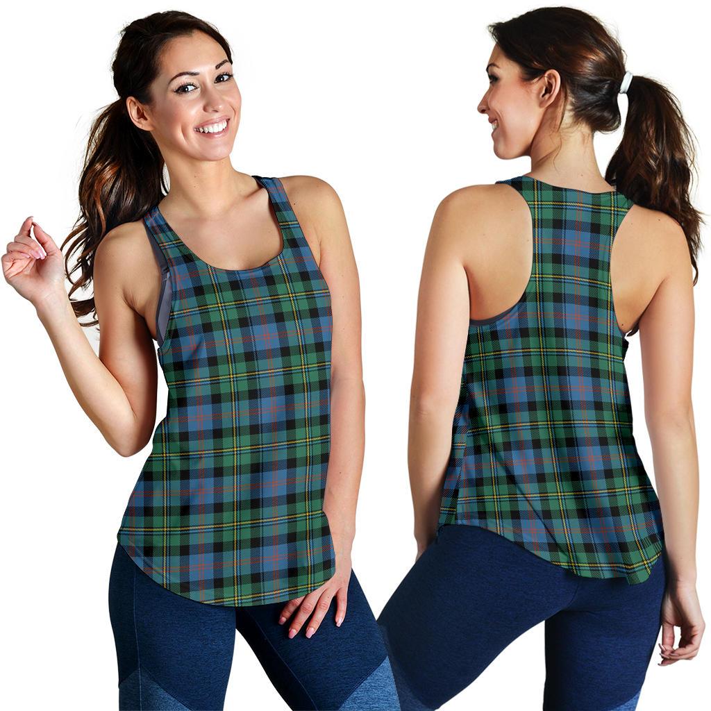 Malcolm (MacCallum) Ancient Tartan Women Racerback Tank Top