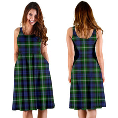 Baillie Modern Tartan Midi Dress